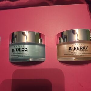 MAËLYS B-THICC and B-PERKY Skincare Masks - Blue and Cream